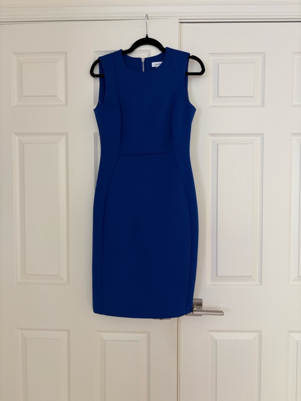 Calvin Klein Cobalt Blue Sleeveless Sheath Dress